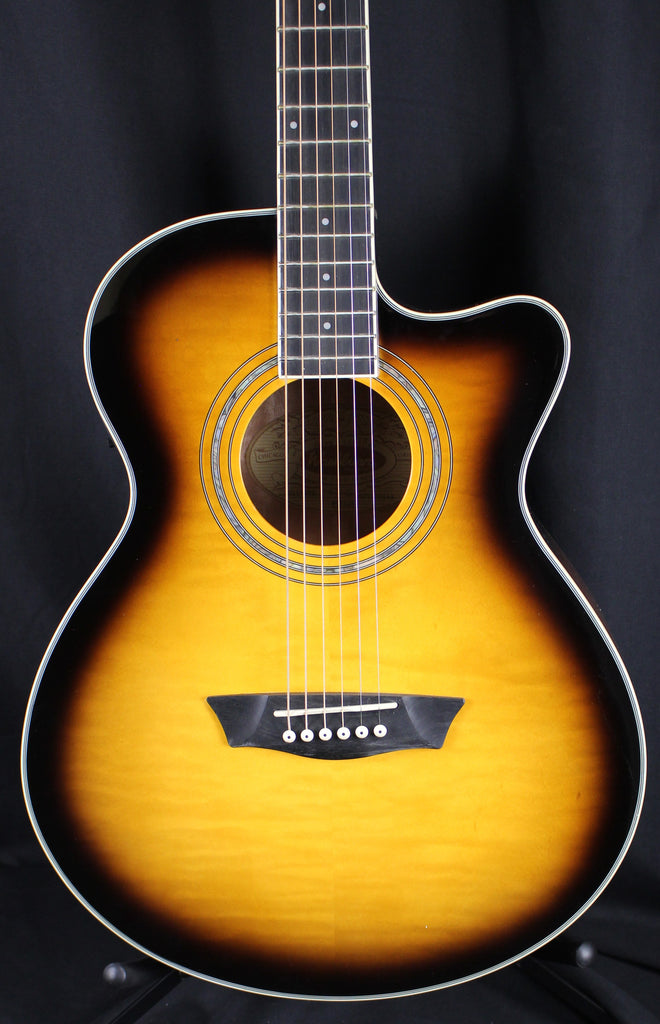Washburn Festival EA15 Mini Jumbo Acoustic-Electric Guitar Sunburst