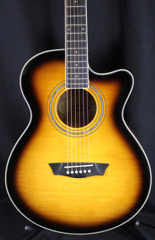 Washburn Festival EA15 Mini Jumbo Acoustic-Electric Guitar Sunburst