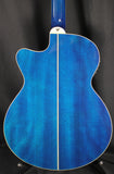 Washburn Festival EA15 Mini Jumbo Acoustic-Electric Guitar Transparent Blue