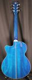 Washburn Festival EA15 Mini Jumbo Acoustic-Electric Guitar Transparent Blue