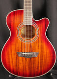 Washburn Festival EA55G Koa Mini Jumbo Acoustic-Electric Guitar