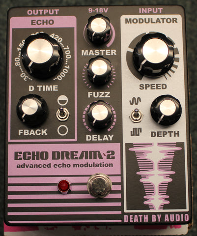 Death By Audio Echo Dream 2 Advanced Echo Modulation Guitar Effects Pedal