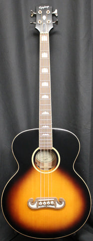 Epiphone El Capitan J-200 Studio Acoustic-Electric Bass Guitar Aged Vintage Sunburst Gloss