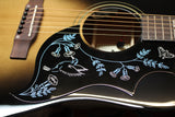 Epiphone Eric Church Hummingbird Dark Acoustic Electric Guitar w/Case Cobra Burst