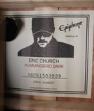 Epiphone Eric Church Hummingbird Dark Acoustic Electric Guitar w/Case Cobra Burst