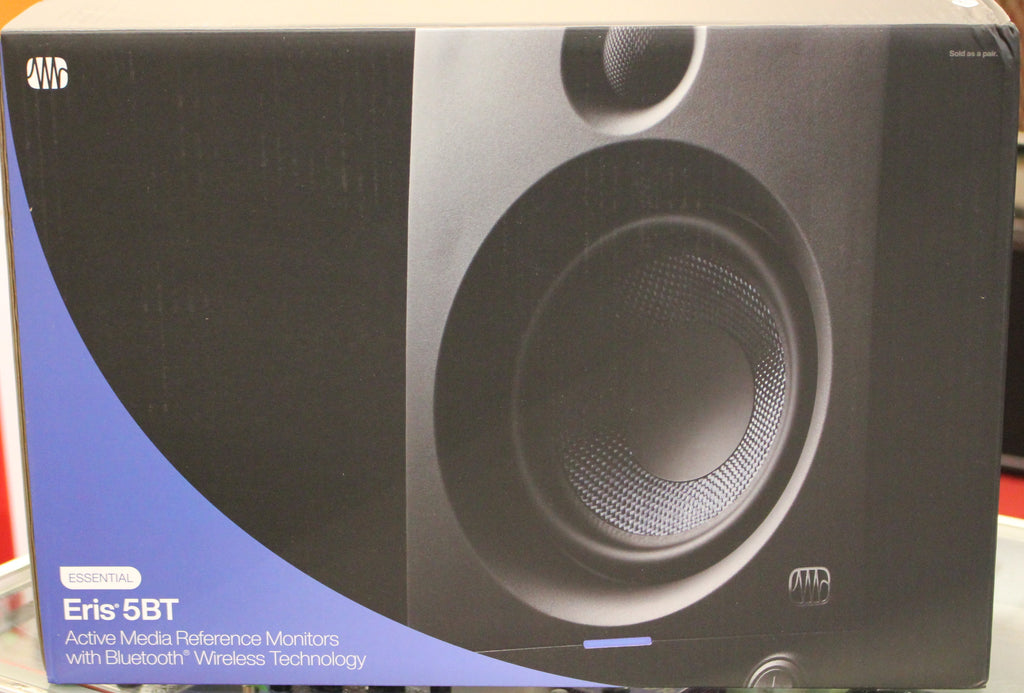 PreSonus ERIS 5BT Bluetooth Media Studio Monitors Pair - Dr. Guitar Music