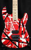 EVH Striped Series Electric Guitar Red with Black Stripes