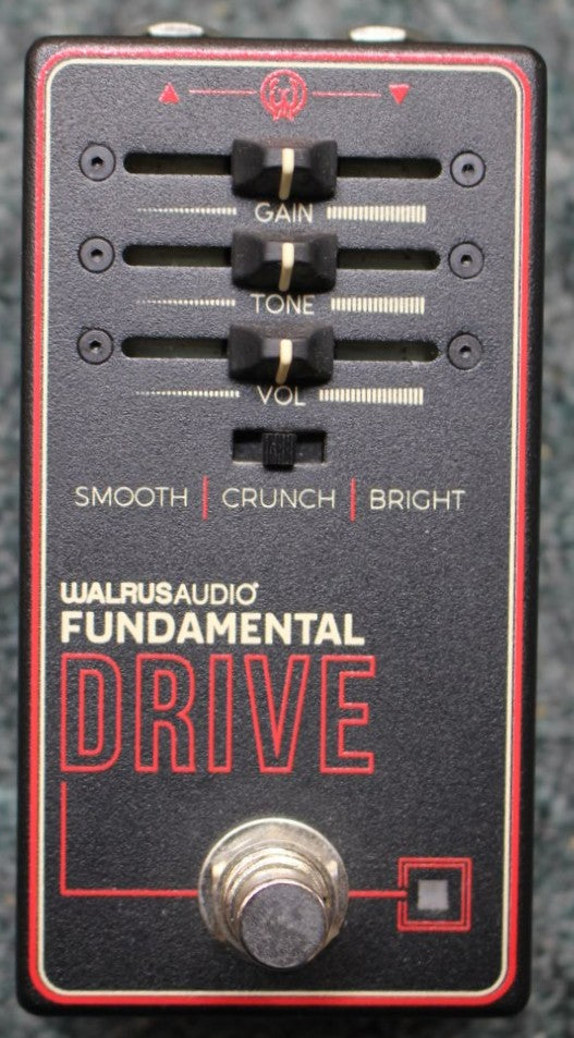 Walrus Audio Fundamental Drive Guitar Effects Pedal Black / Red