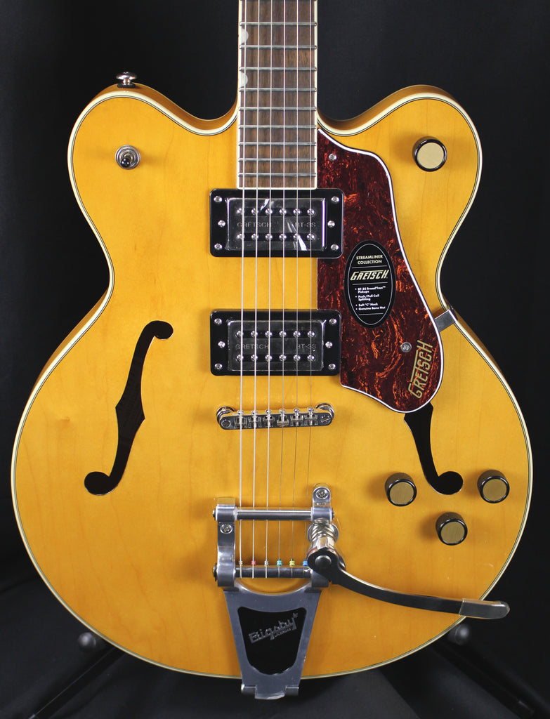 Gretsch Streamliner G2622T Center Block Hollowbody Electric Bigsby Guitar Village Amber