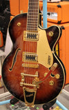 Gretsch G5655TG Electromatic Center Block Jr. Single-Cut Bigsby Gold Hardware Single Barrel Burst Electric Guitar