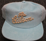 Gibson Script Logo Corduroy Snapback Hat Turquoise