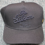 Gibson Script Logo Structured Snapback Hat Black