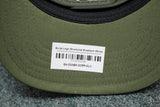 Gibson Script Logo Structured Snapback Hat Olive
