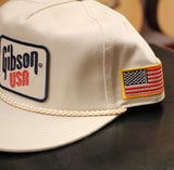 Gibson USA Flag Unstructured Rope Snapback