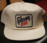 Gibson USA Flag Unstructured Rope Snapback