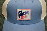 Gibson USA Trucker Hat Light Blue