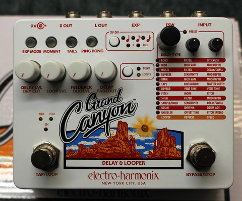 Electro-Harmonix Grand Canyon Delay and Looper Guitar Effects Pedal w/Box & Power Supply - Dr. Guitar Music