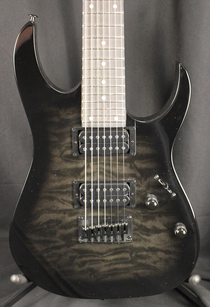 Ibanez GRG7221QA 7-String Electric Guitar Transparent Black Sunburst