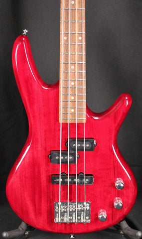 Ibanez Mikro GSRM20 Short Scale 4 String Electric Bass Guitar Transparent Red
