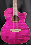 Luna Gypsy Quilt Ash Acoustic Electric Guitar Transparent Purple