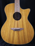 Luna Gypsy Exotic Zebrawood Acoustic Electric Guitar