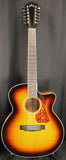 Guild Westerly Collection F-2512CE Deluxe 12 String Jumbo Acoustic Electric Guitar Antique Burst