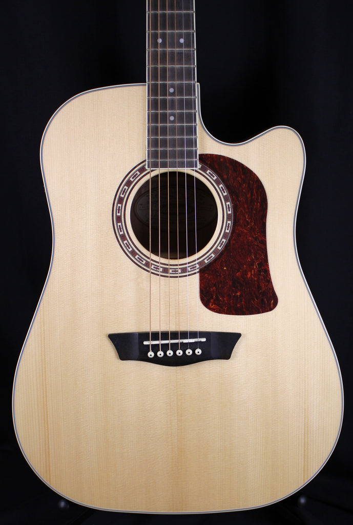 Washburn Heritage HD10SCE Dreadnought Acoustic-Electric Guitar Natural