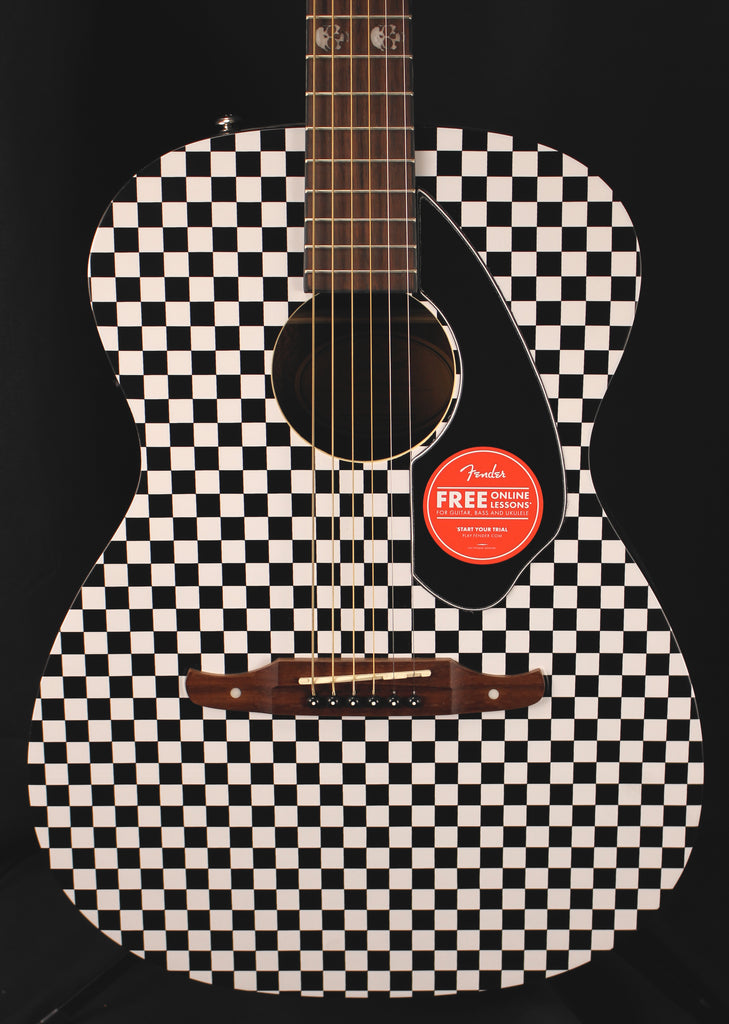 Fender Tim Armstrong Hellcat E Acoustic Electric Guitar Checkerboard