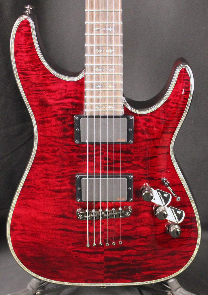 Schecter Hellraiser C-1 EMG Electric Guitar Black Cherry