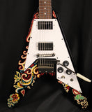 Epiphone Gibson Custom Jimi Hendrix "Love Drops" Flying V Electric Guitar w/Case