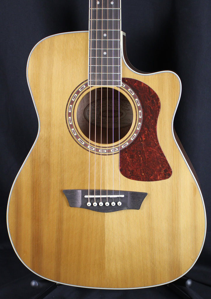 Washburn Heritage HF11SCE Concert Acoustic-Electric Guitar Natural