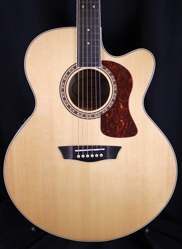 Washburn Heritage HJ40SCE Jumbo Acoustic-Electric Guitar Natural