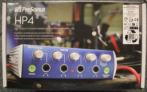 PreSonus HP4 4 Channel Studio Headphone Amplifier - Dr. Guitar Music