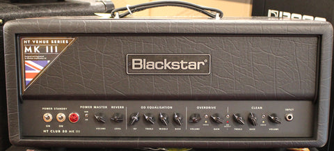 Blackstar HT Club 50H MK III 2-Channel 50-Watt Guitar Tube Amp Head Black w/Footswitch