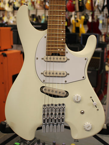 2023 Ibanez ICHI10-VWM Ichika Nito Signature Quest JESCAR Headless Electric Guitar Vintage White Matte w/Gigbag