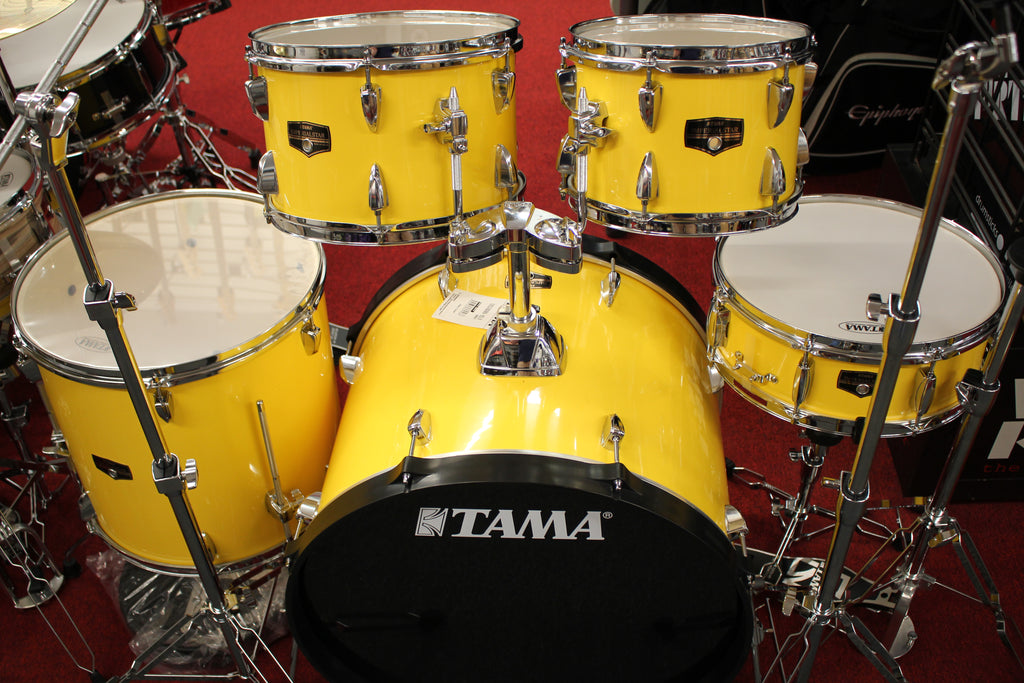 Tama Imperialstar IE52C 5 Piece Drums Set w/Hardware & Meinl HCS Cymbals Electric Yellow