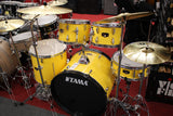 Tama Imperialstar IE52C 5 Piece Drums Set w/Hardware & Meinl HCS Cymbals Electric Yellow