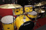 Tama Imperialstar IE52C 5 Piece Drums Set w/Hardware & Meinl HCS Cymbals Electric Yellow