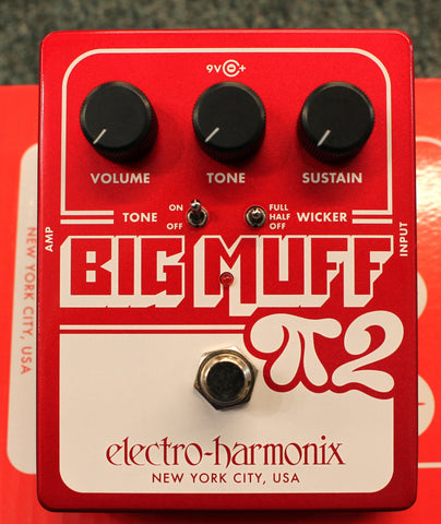 Electro Harmonix Big Muff 2 Pi with Tone Wicker Fuzz Guitar Effects Pedal