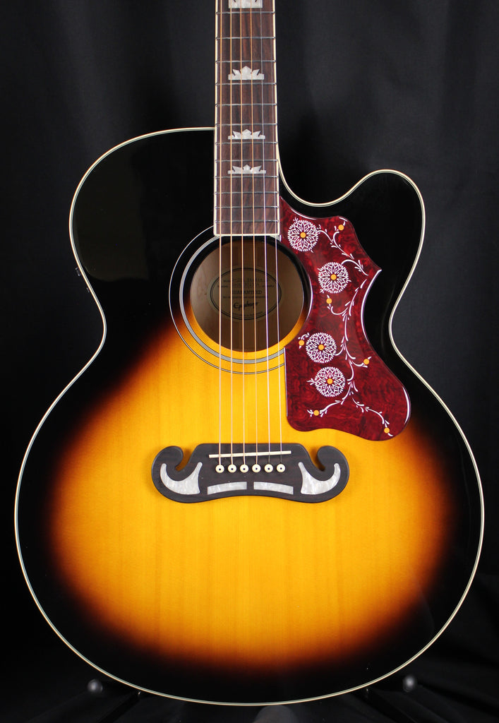 Epiphone J-200 Studio EC Jumbo Acoustic Electric Guitar w/Gigbag Vintage Sunburst