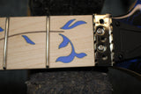 Ibanez Premium JEM77P Steve Vai Signature Electric Guitar Blue Floral Pattern w/Soft Case