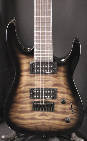 Jackson JS22Q-7 DKA HT 7 String Electric Guitar Transparent Black Burst