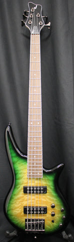 Jackson JS Spectra Bass JS3QV Alien Burst 5 String Electric Bass Guitar