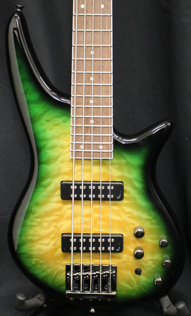 Jackson JS Spectra Bass JS3QV Alien Burst 5 String Electric Bass Guitar