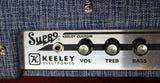 Supro 1970RK Keeley Custom 10 25 Watt Tube Guitar Combo Amp Blue