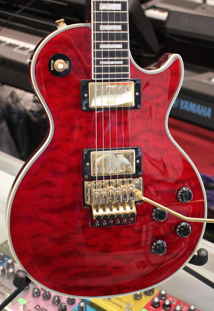 2023 Epiphone Alex Lifeson Signature Les Paul Custom Axcess Electric Guitar Ruby w/Case