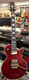 2023 Epiphone Alex Lifeson Signature Les Paul Custom Axcess Electric Guitar Ruby w/Case