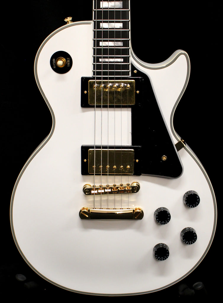 Epiphone Inspired by Gibson Custom Les Paul Custom Electric Guitar Alpine White w/Case