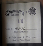 Martin LX1 Life Is Good Little Martin 3/4 Acoustic Guitar Natural w/gigbag