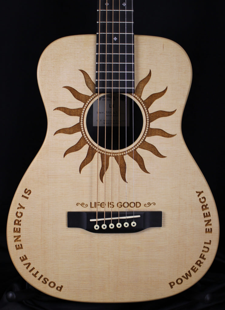 2026 Martin LX2 Life is Good Spruce Top 3/4 Acoustic Guitar Natural w/Strap & Soft Case